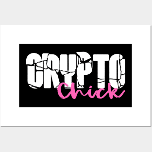 crypto chick Posters and Art